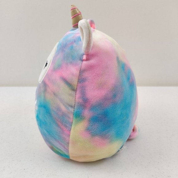 SQUISHMALLOW Lucy the Llama UNICORN with Daisy Rainbow Pastel 8" Stuffed Animal - Picture 3 of 9